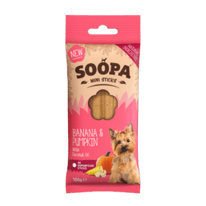 Soopa Dental Mini Sticks Plátano y Calabaza