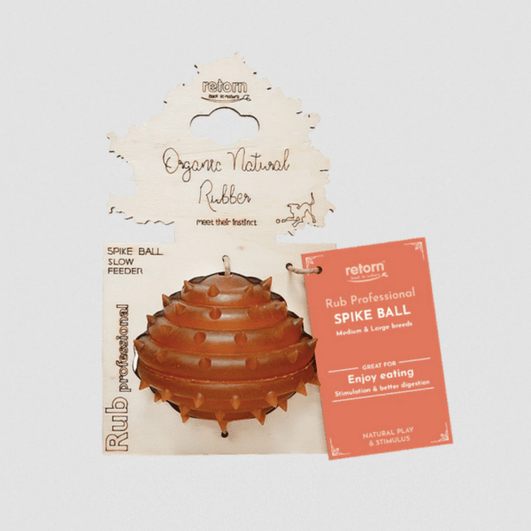 Rub Juguete Spike Ball de resina para perros