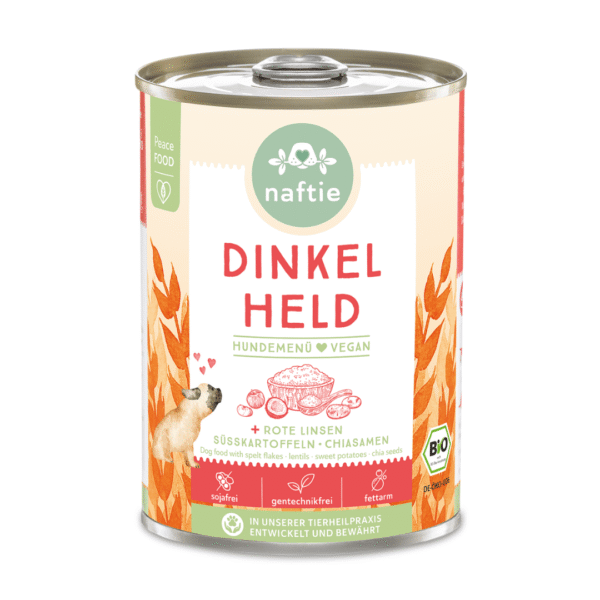 Comida húmeda complementaria para perros de espelta - Naftie