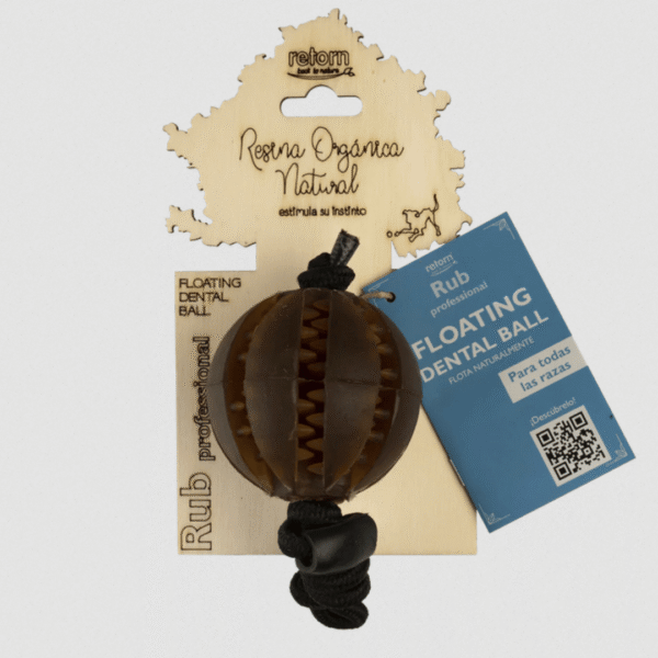 Rub Juguete Pelota dental con cuerda para perros
