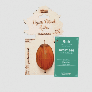 Rub Juguete Gossy Egg de resina natural para perros pequeños