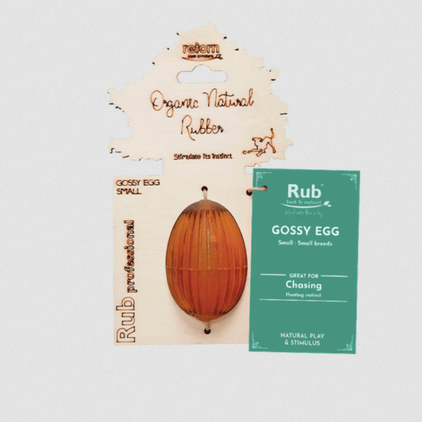 Rub Juguete Gossy Egg de resina natural para perros pequeños