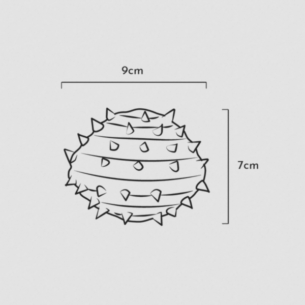 Rub Juguete Spike Ball de resina para perros - Imatge 2