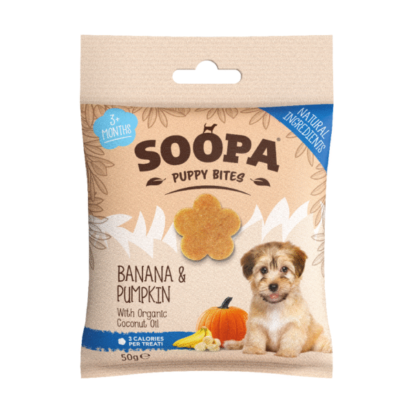 Soopa Healthy Bites Puppy Plátano y Calabaza