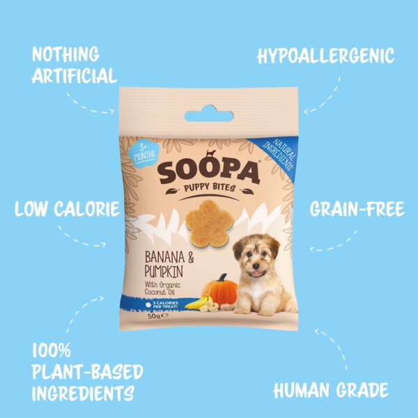 Soopa Healthy Bites Puppy Plátano y Calabaza - Imagen 3
