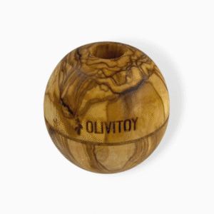 Olivi Pelota de madera para snacks Juguete de madera de olivo para perros