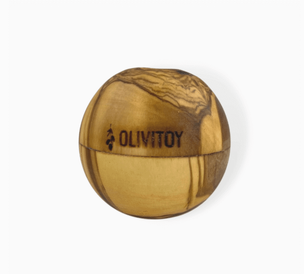Olivi Pelota de madera para snacks Juguete de madera de olivo para perros - Imatge 4