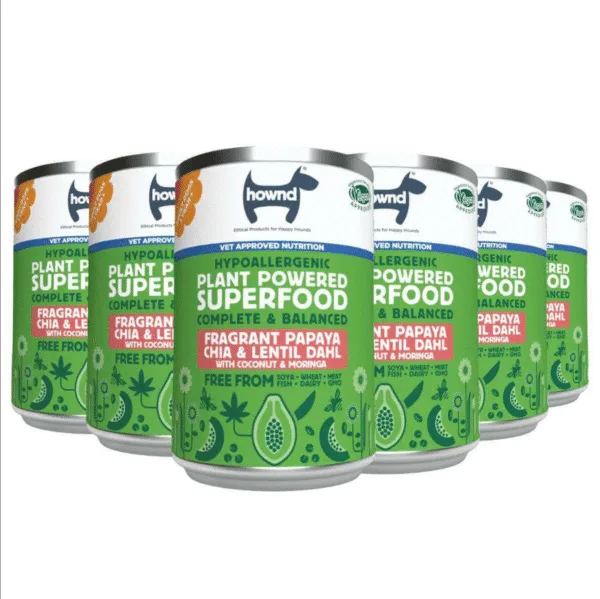 Hownd Superfood 6x Dahl de papaya para perros