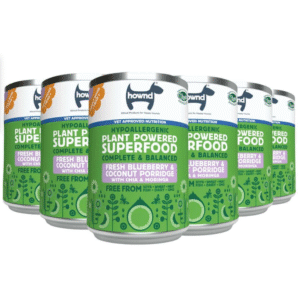 Hownd Superfood 6x Porridge de arándanos y coco para perros