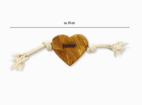 Olivi Corazón de Madera de Olivo. Juguete con cuerda Perros - Imagen 5