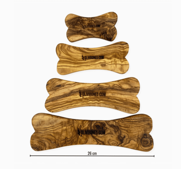 Olivi Hueso de Madera Juguete de madera de olivo para perros