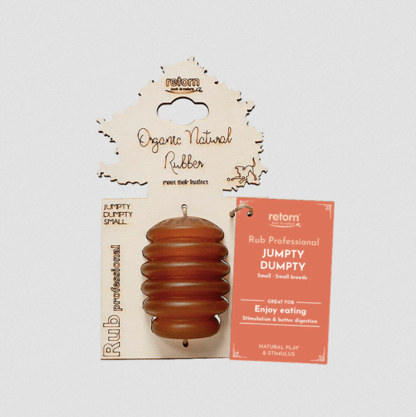 Rub Juguete Jumpty Dumpty de resina natural para perros