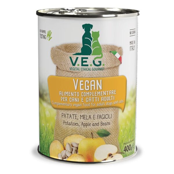 V.E.G. 6x Comida húmeda Patata y Manzana - Perros y Gatos - Imagen 2
