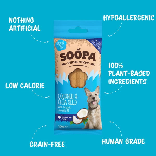 Soopa Dental Sticks Coco y Chia - Imagen 3