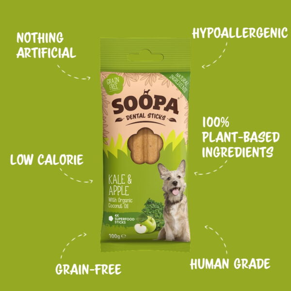 Soopa Dental Sticks Kale y Manzana - Imatge 3
