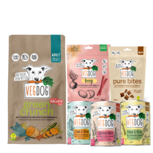 VEGDOG Starter Pack Pienso, latas y snacks para perro adulto