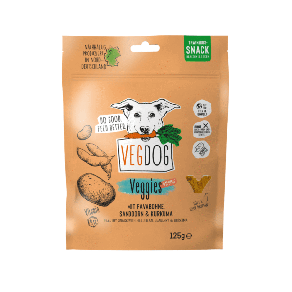 VEGDOG Veggies Immune Snack con patata y habas