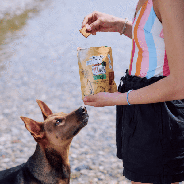 VEGDOG Jerkeys Snack vegano con patata y zanahoria - Imagen 3