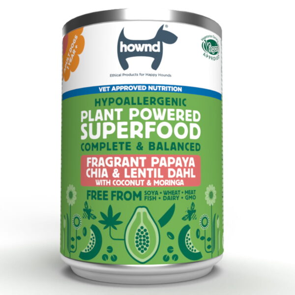 Hownd Superfood Dahl de papaya para perros