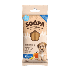 Soopa Dental Sticks Puppy Plátano y Calabaza