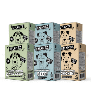 PLANTZ x6 Tetrapaks "No-Pollo/Ternera/Caza" en salsa para perros 380g