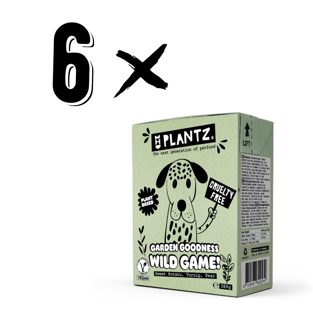 PLANTZ x6 "No-Caza" en salsa para perros 380g