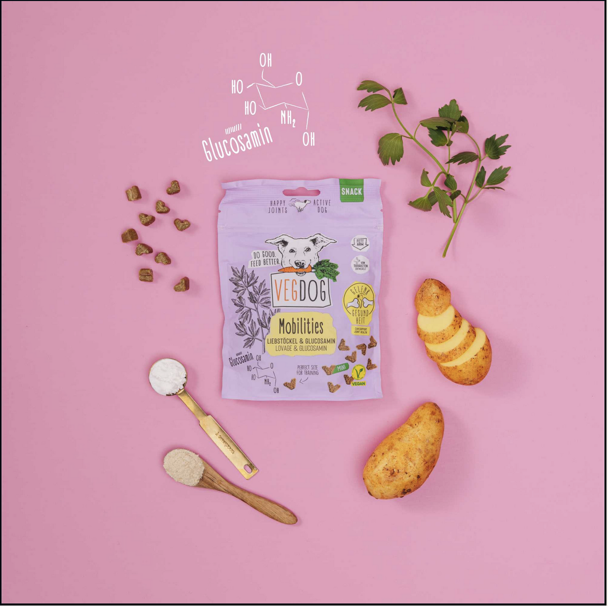 VEGDOG Mobilities Mini Snack con Patata para articulaciones - Imagen 2