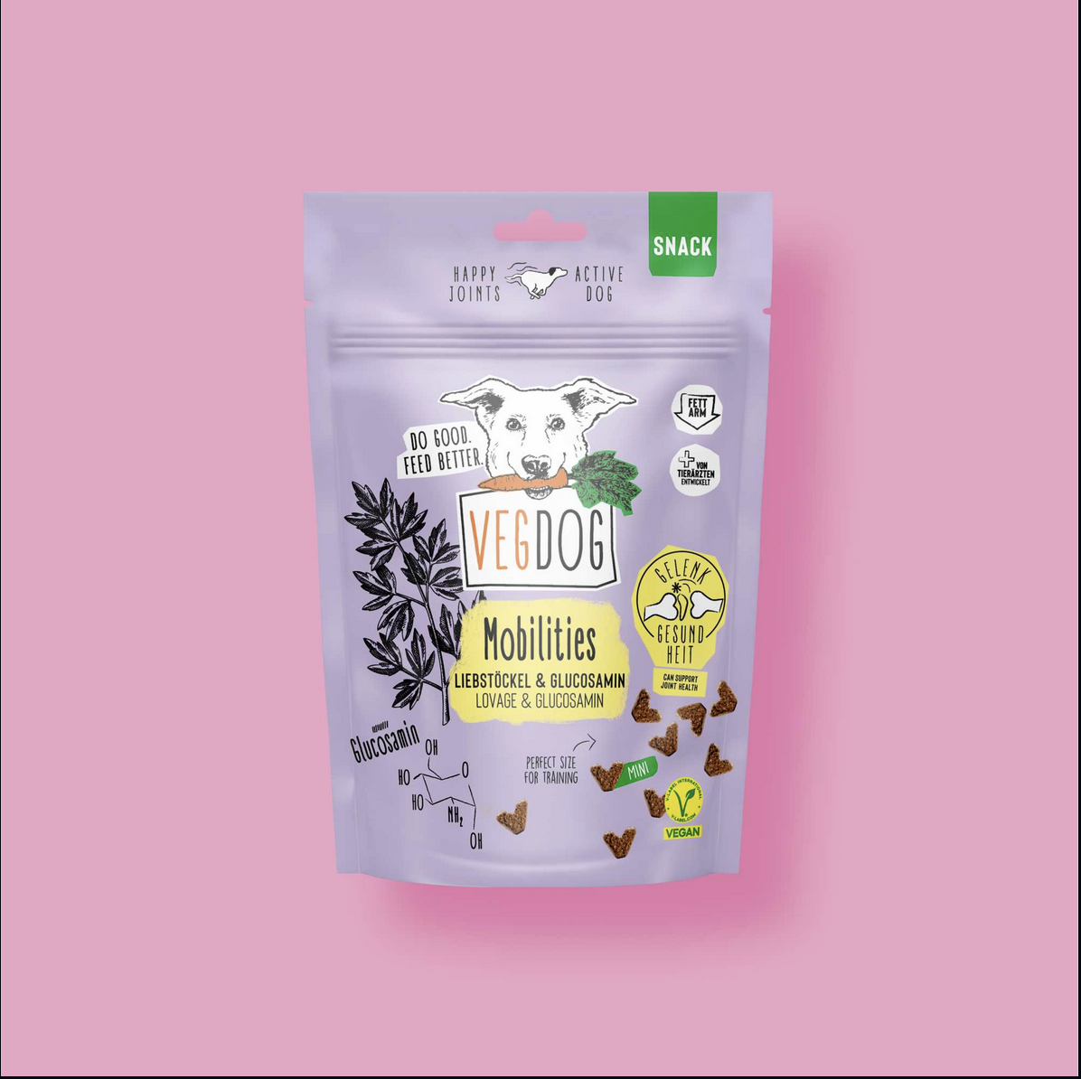 VEGDOG Mobilities Mini Snack con Patata para articulaciones
