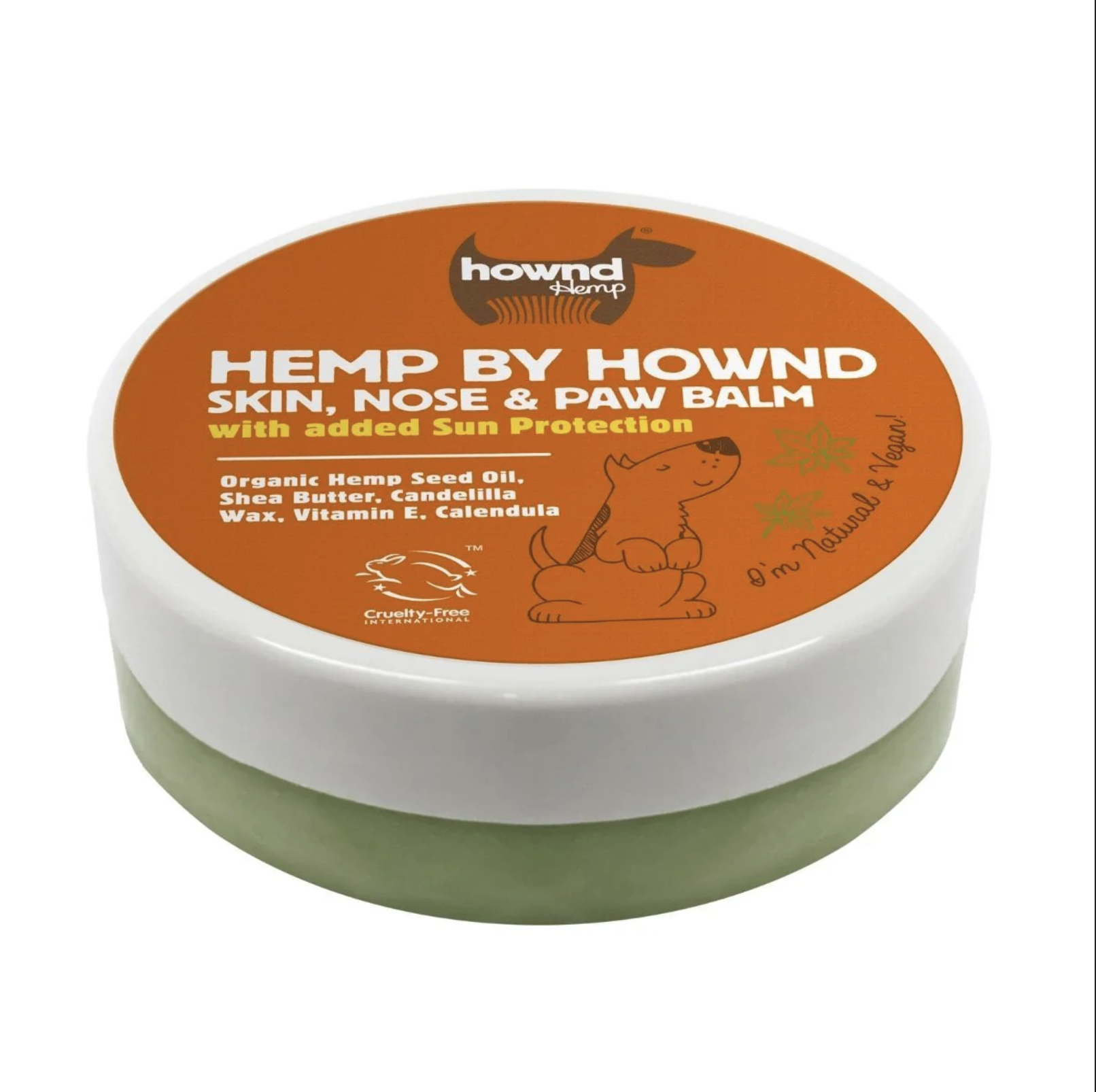 Hownd Bálsamo con aceite de cáñamo para trufa y patas con protección solar