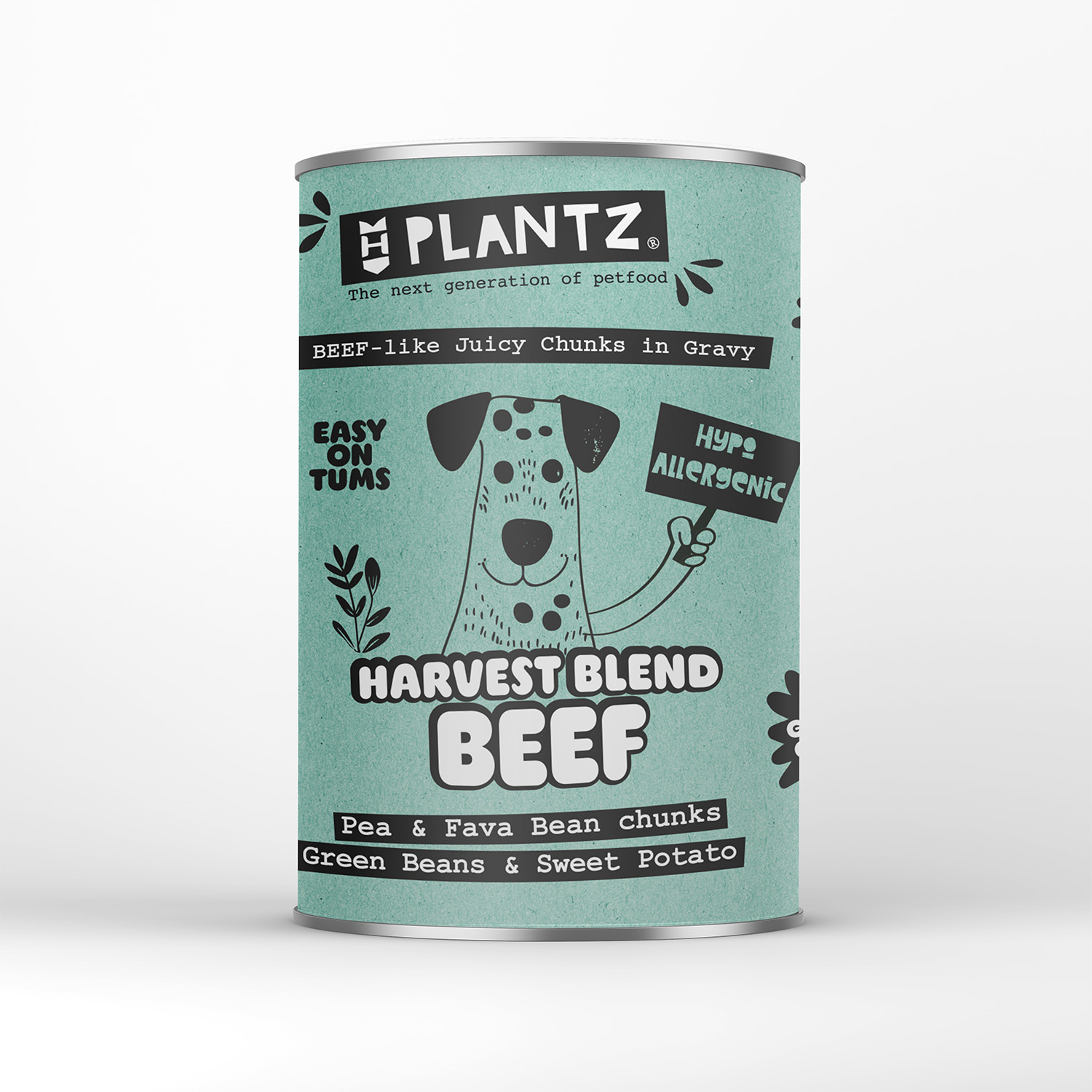 PLANTZ Harvest Blend "No-Ternera" en salsa para perros 400g