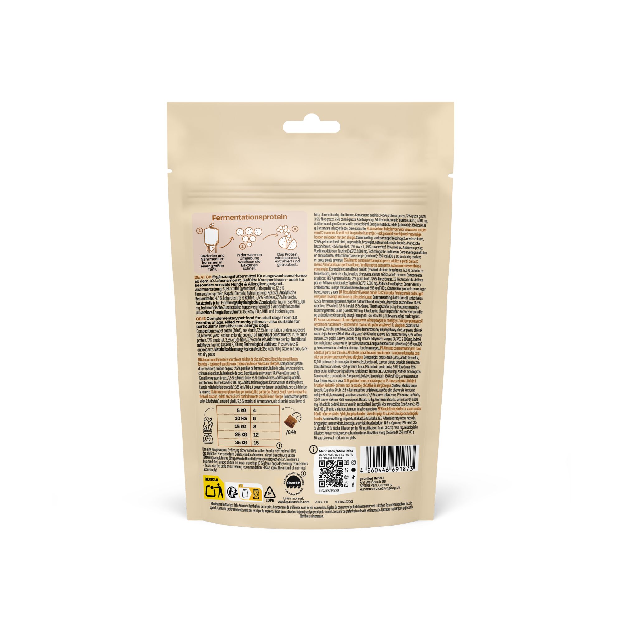 PURE BITES VEGDOG | Snacks veganos cremosos e hipoalergénicos para perros - Imatge 4