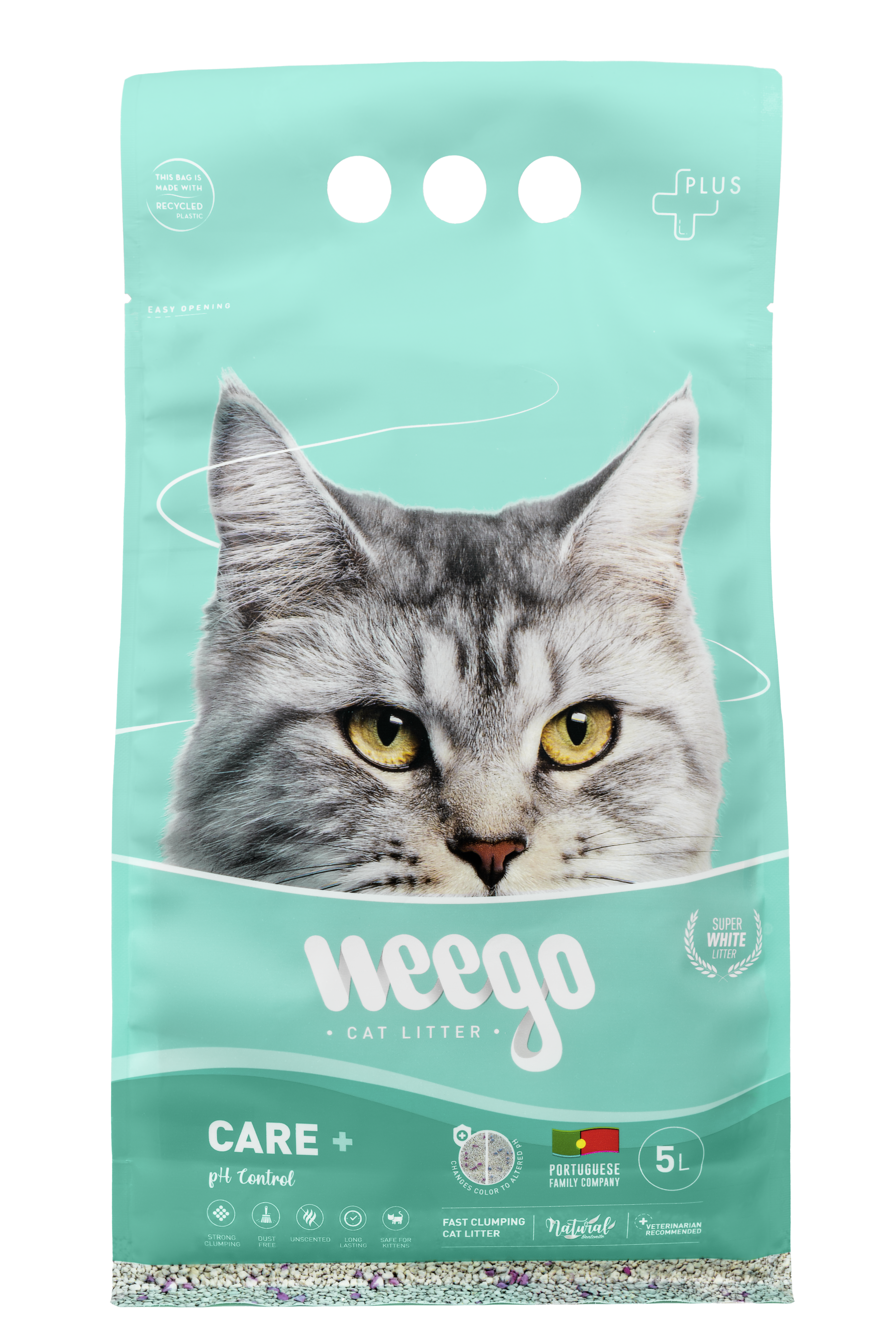 Arena aglomerante con control del pH urinario - Weego Care +