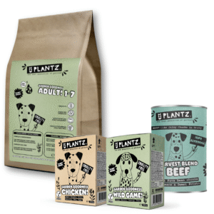 PLANTZ Starter Pack Pienso, latas y snacks para perro ADULTO