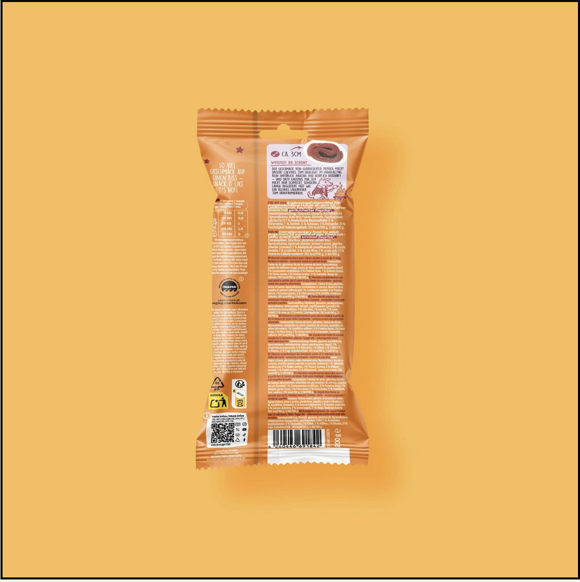 VEGDOG Chevvies Snack XL para perro sabor barbacoa - Imatge 3