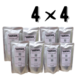 PLANTZ Caja 8 Toppers de "No-Ternera" y "No-Pollo" Bocados tiernos en salsa 150g para perros y gatos