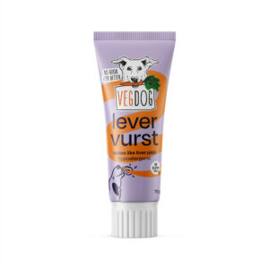 VEGDOG Levervurst snack en crema para perro
