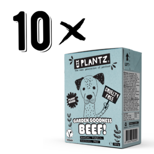 PLANTZ x10 "No-Ternera" en salsa para perros 380g