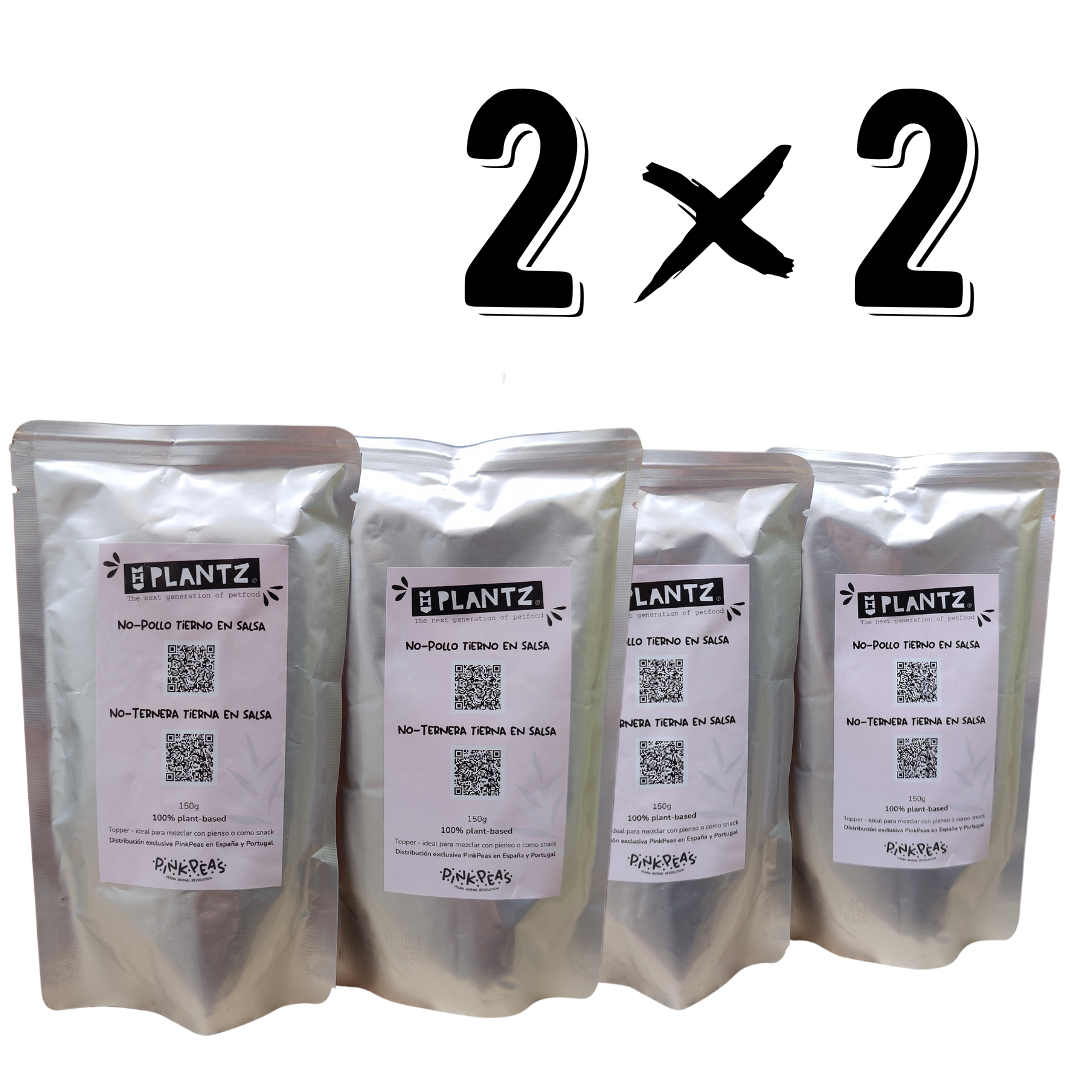 PLANTZ Pack 4 Toppers 2+2 de "No-Ternera" y "No-Pollo" 150g