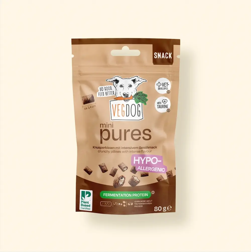 <span class="notranslate">Premios para Perros Pequeños Vegdog Mini Pure Bites: Crujientes y Veganos</span>