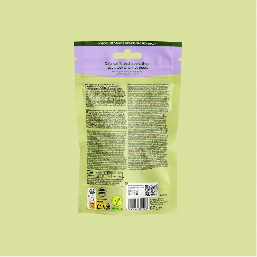 <span class="notranslate">Snacks para Gatos VegCat Skincare | Para pelo y piel | Vegano</span> - Imagen 4